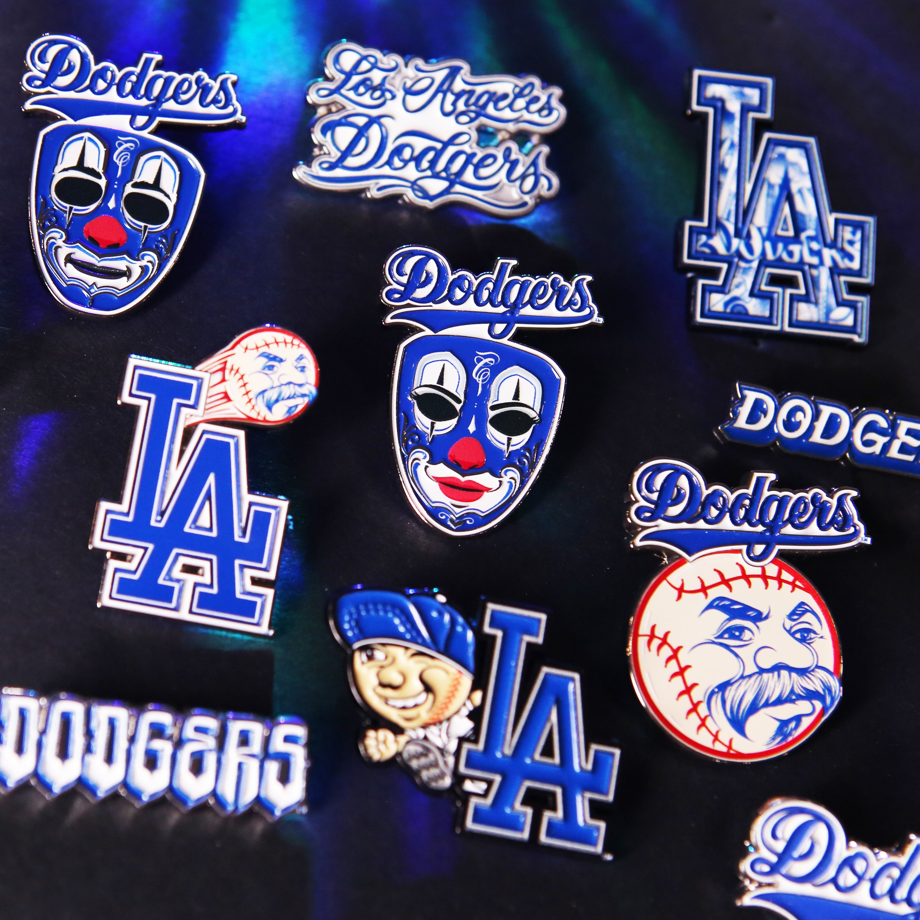 LA Dodgers x Mister Cartoon Enamel Pin Collection