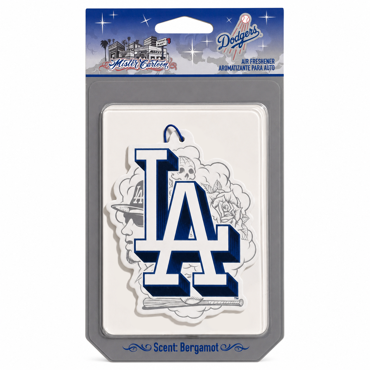 MLB x Mister Cartoon Paper Air Freshener - Los Angeles Dodgers - White