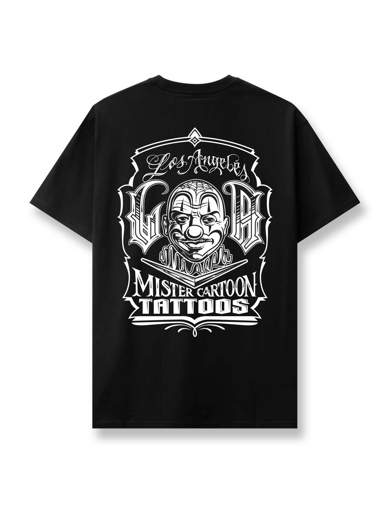 アメリカ製Mister Cartoonミスターカートゥーン チカーノ Tシャツ Mister Cartoon Tattoos - Clown Tee