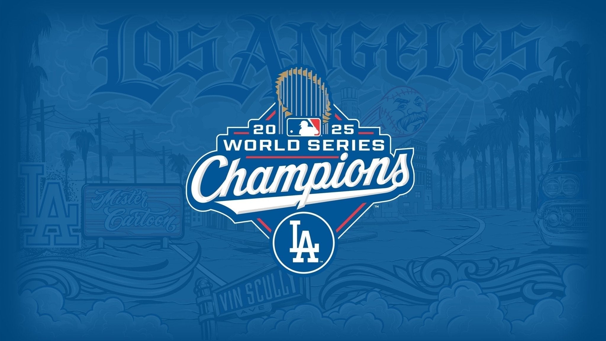 Mister Cartoon x Dodgers: 2025 World Series Champions Collection