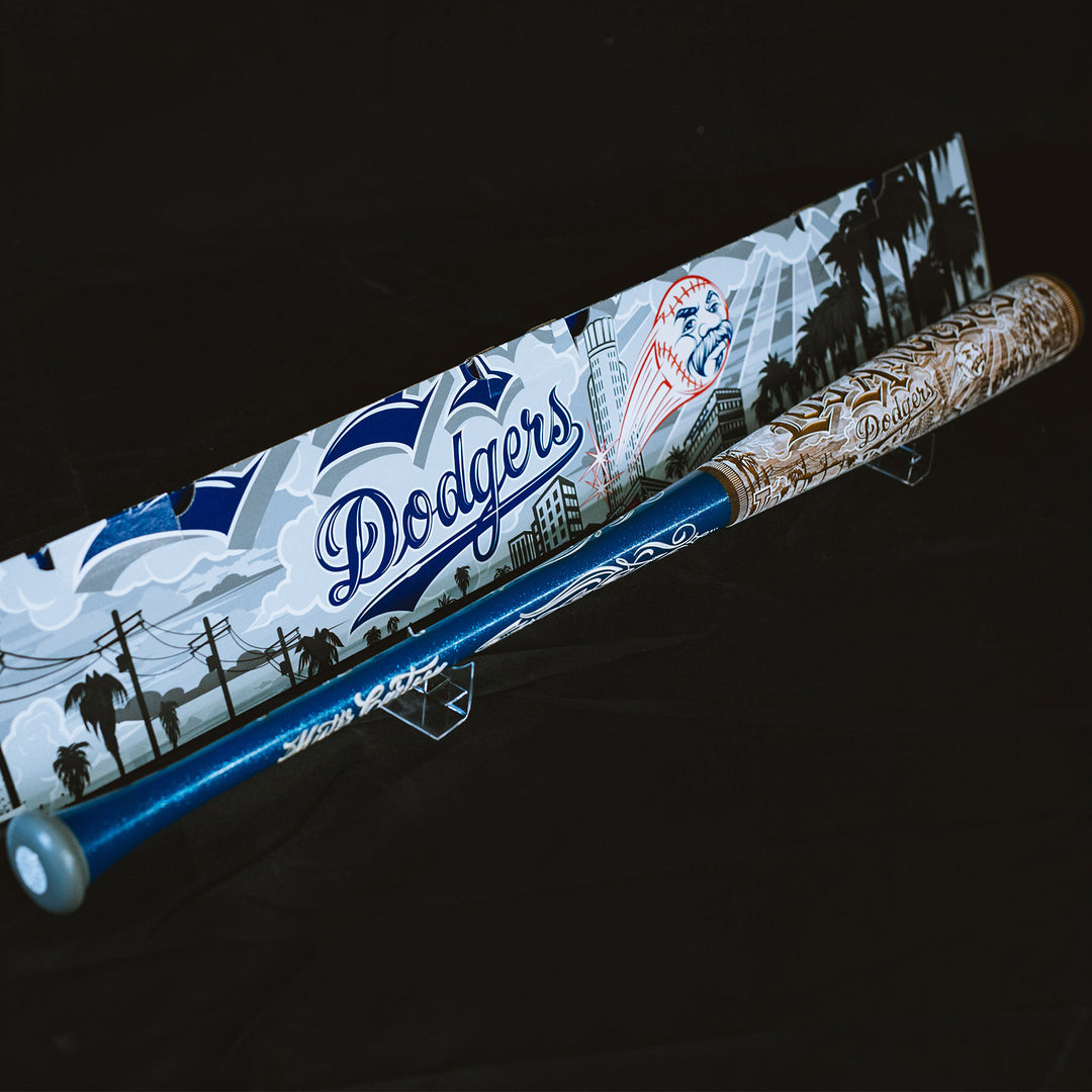 LA Dodgers x Mister Cartoon x Pillbox Full-Size Collectors Bat