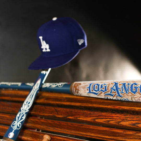 LA Dodgers x Mister Cartoon x Pillbox Full-Size Hand Painted Numbered Limited Edition Collectors Bat