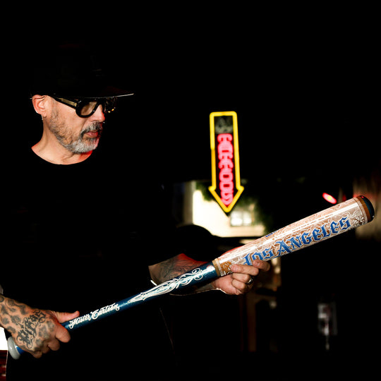 LA Dodgers x Mister Cartoon x Pillbox Full-Size Hand Painted Numbered Limited Edition Collectors Bat