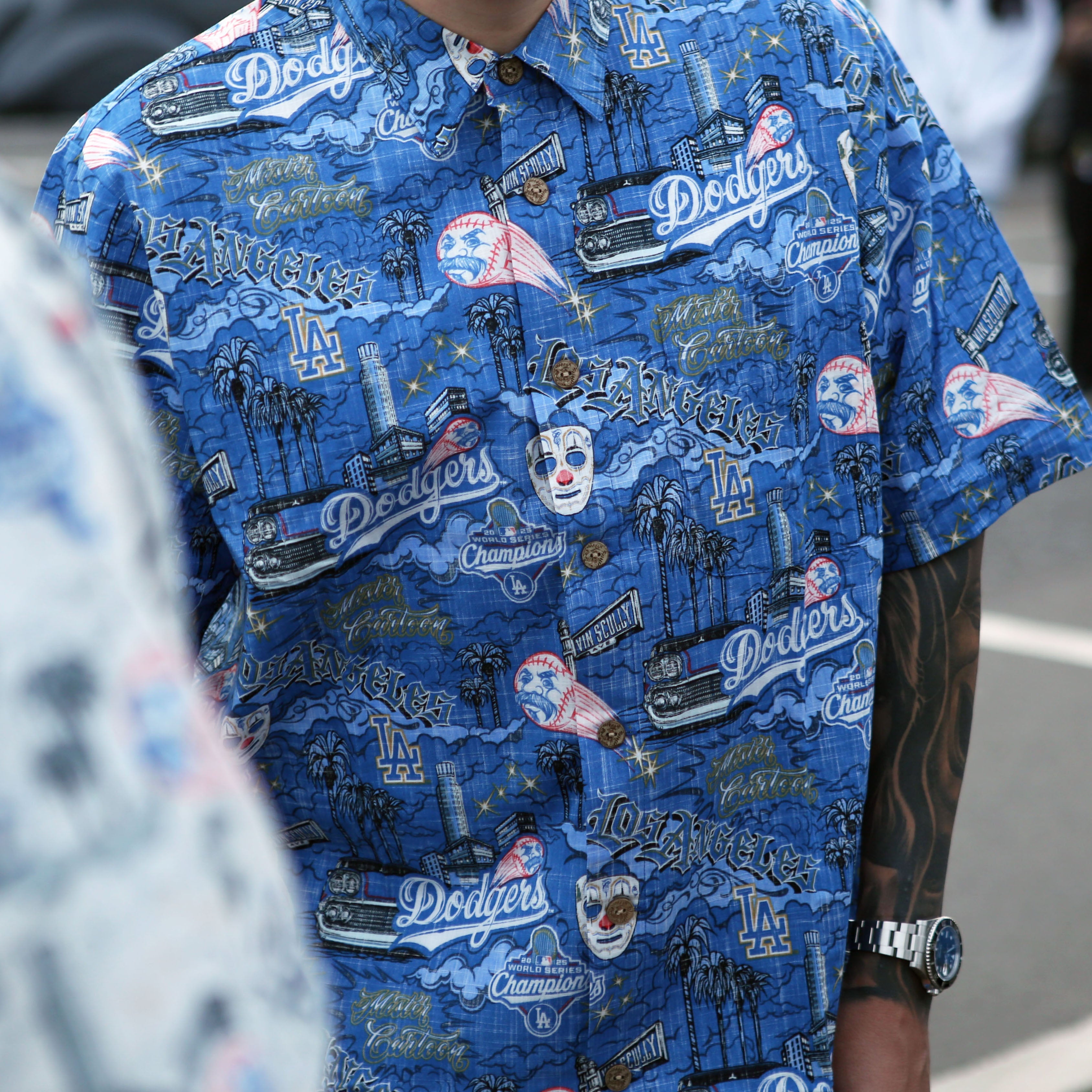 Reyn Spooner LA Dodgers Short Sleeve Shirt - Blue