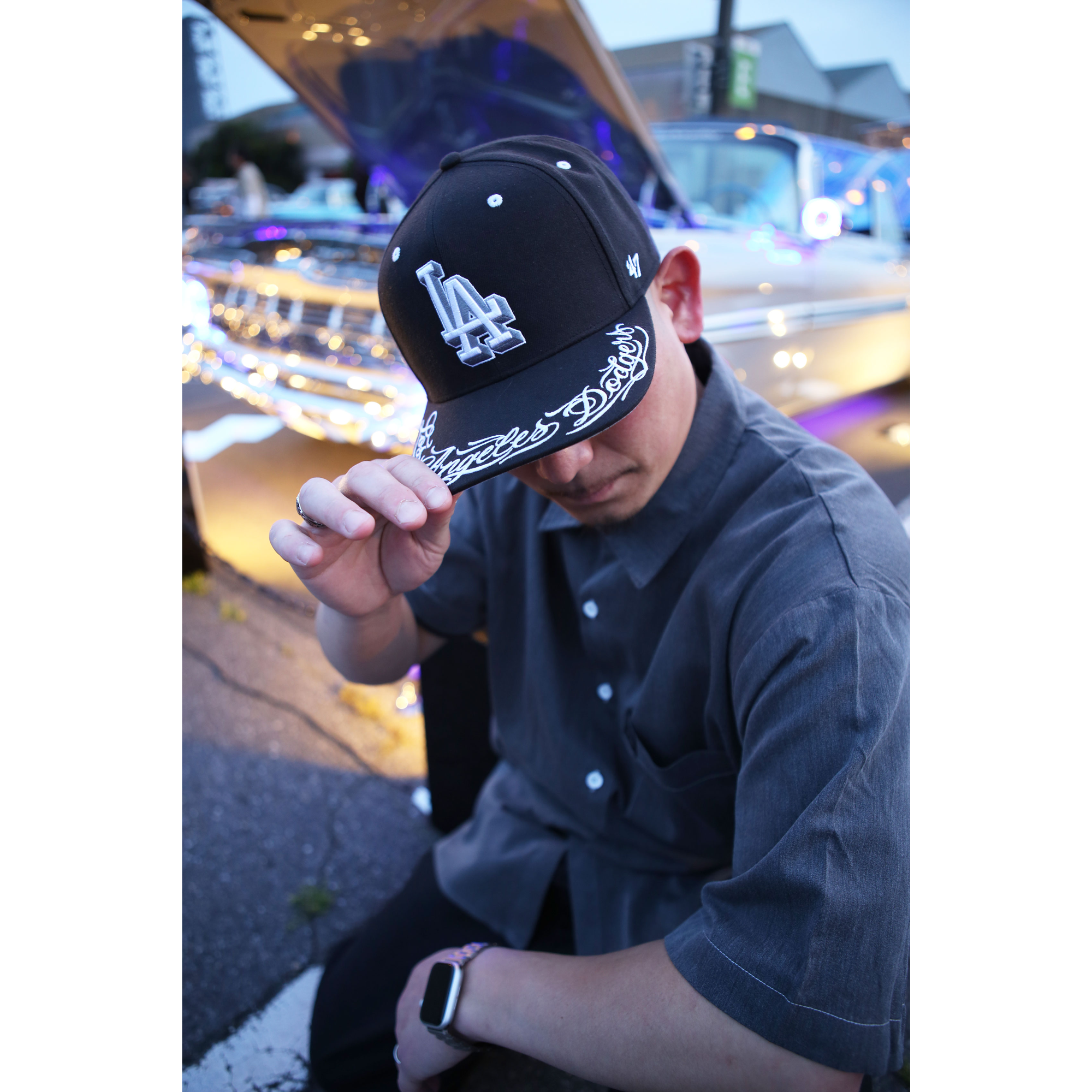Shohei Ohtani - LA Dodgers x '47 Captain Cap - Black/White