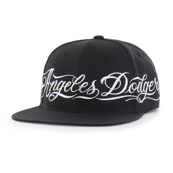 Los Angeles Dodgers Mister Cartoon Wrap Script '47 Captain - Black