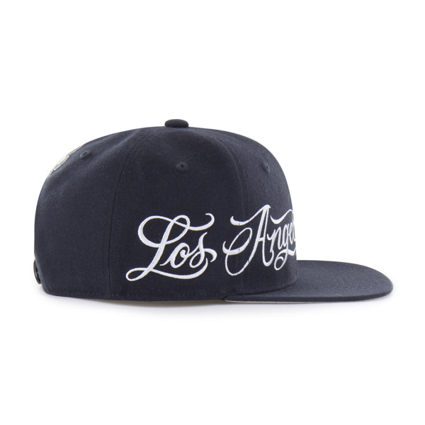 Los Angeles Dodgers Mister Cartoon Wrap Script '47 Captain - Navy