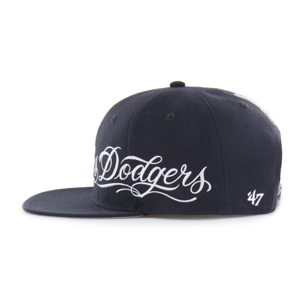 Los Angeles Dodgers Mister Cartoon Wrap Script '47 Captain - Navy