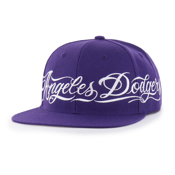 Los Angeles Dodgers Mister Cartoon Wrap Script '47 Captain - Purple