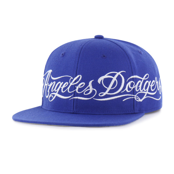 MR CARTOON LA DODGERS 47 GRAFFITI CAP 青 Los Angeles Dodgers Mister Cartoon Wrap Script '47 Captain - Royal