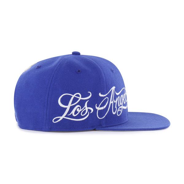 MISTER CARTOON DODGERS 47 QUILL CAP 帽子 青 Los Angeles Dodgers Mister Cartoon Wrap Script '47 Captain - Royal