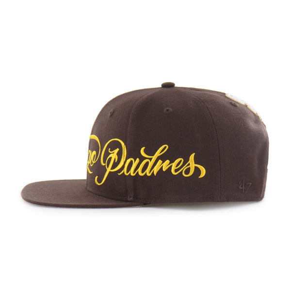 San Diego Padres Mister Cartoon Wrap Script '47 Captain - Brown