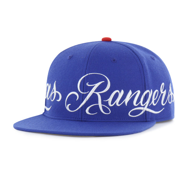 Texas Rangers Mister Cartoon Wrap Script '47 Captain - Royal