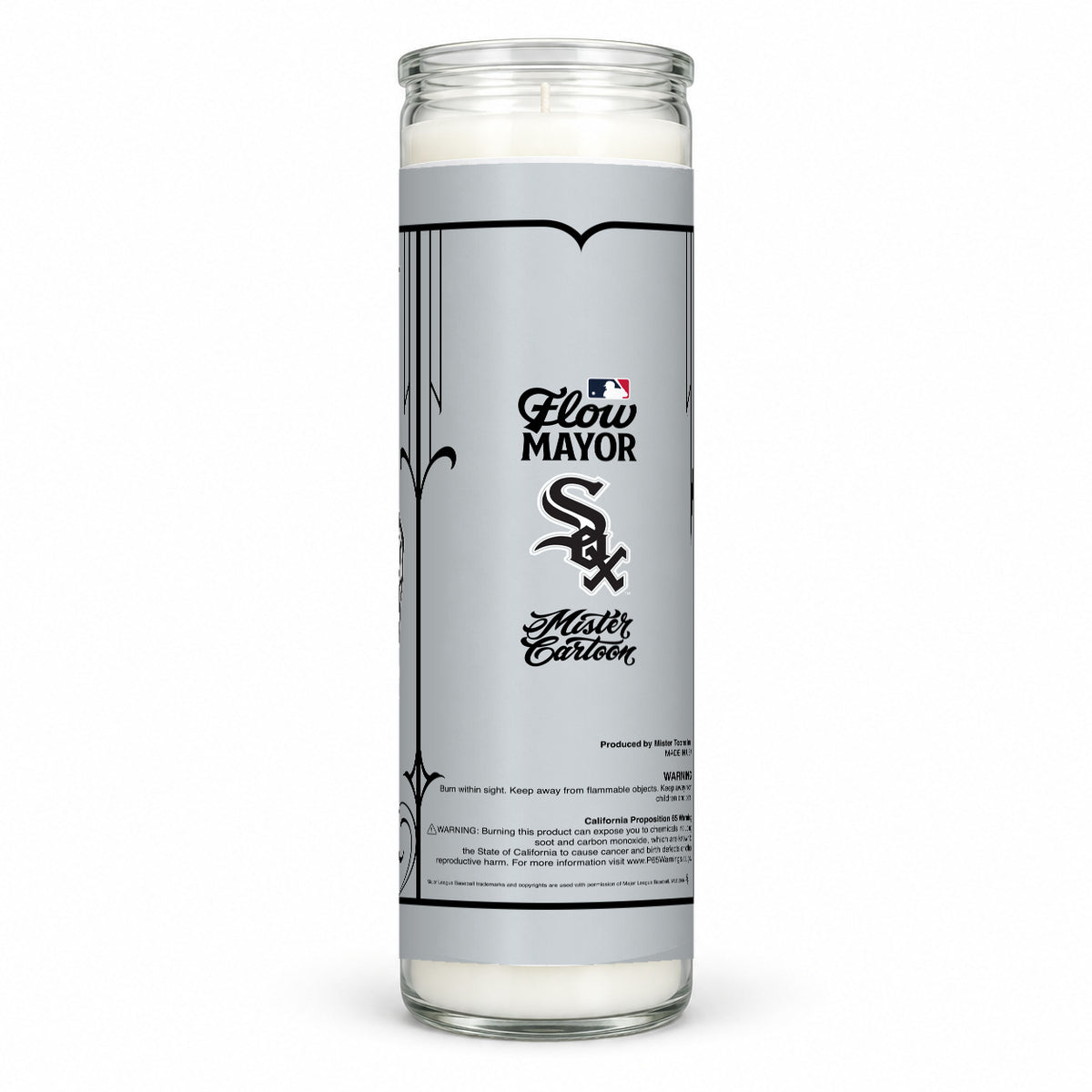 MLB® x Mister Cartoon Flow Mayor Veladora - Chicago White Sox