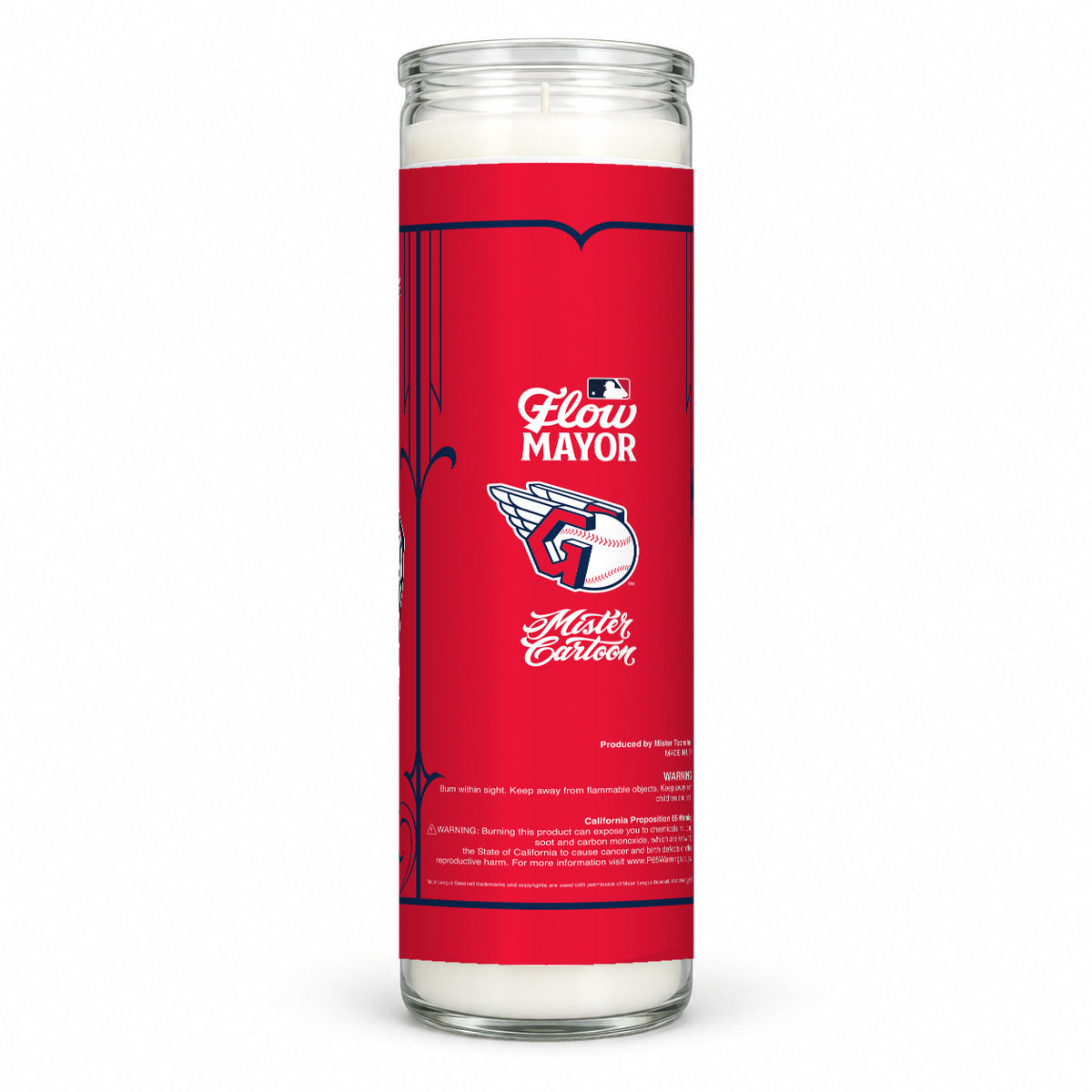 MLB® x Mister Cartoon Flow Mayor Veladora - Cleveland Guardians