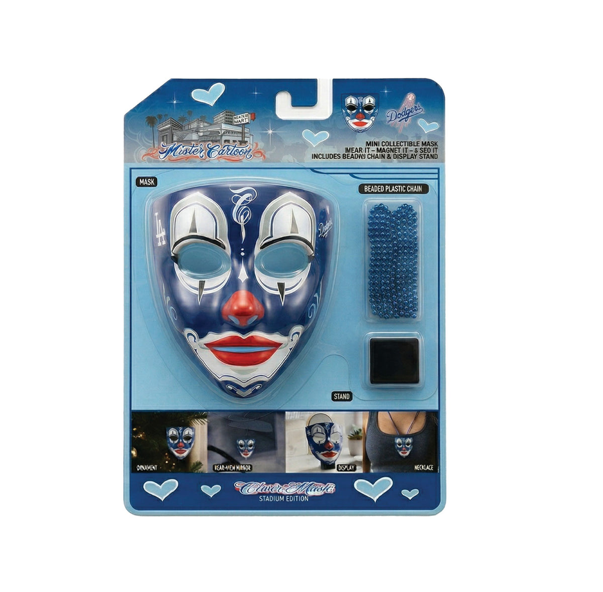 Los Angeles Dodgers™ x Mister Cartoon Mini Mask(Heart Edition)