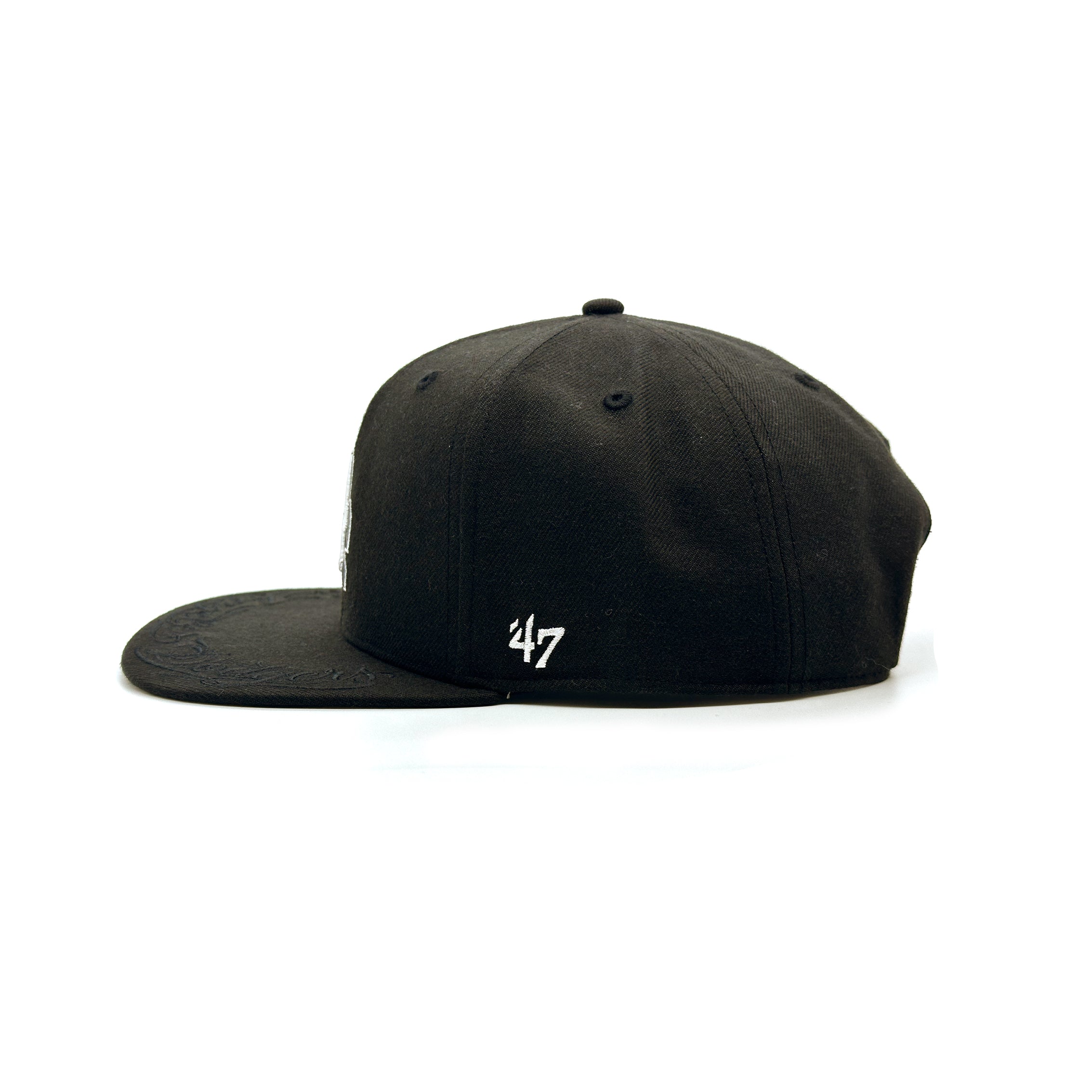 MC LA DODGERS 47 QUILL CAP BLACK 帽子 刺繍 黒 LA Dodgers x '47 Captain Cap - Black