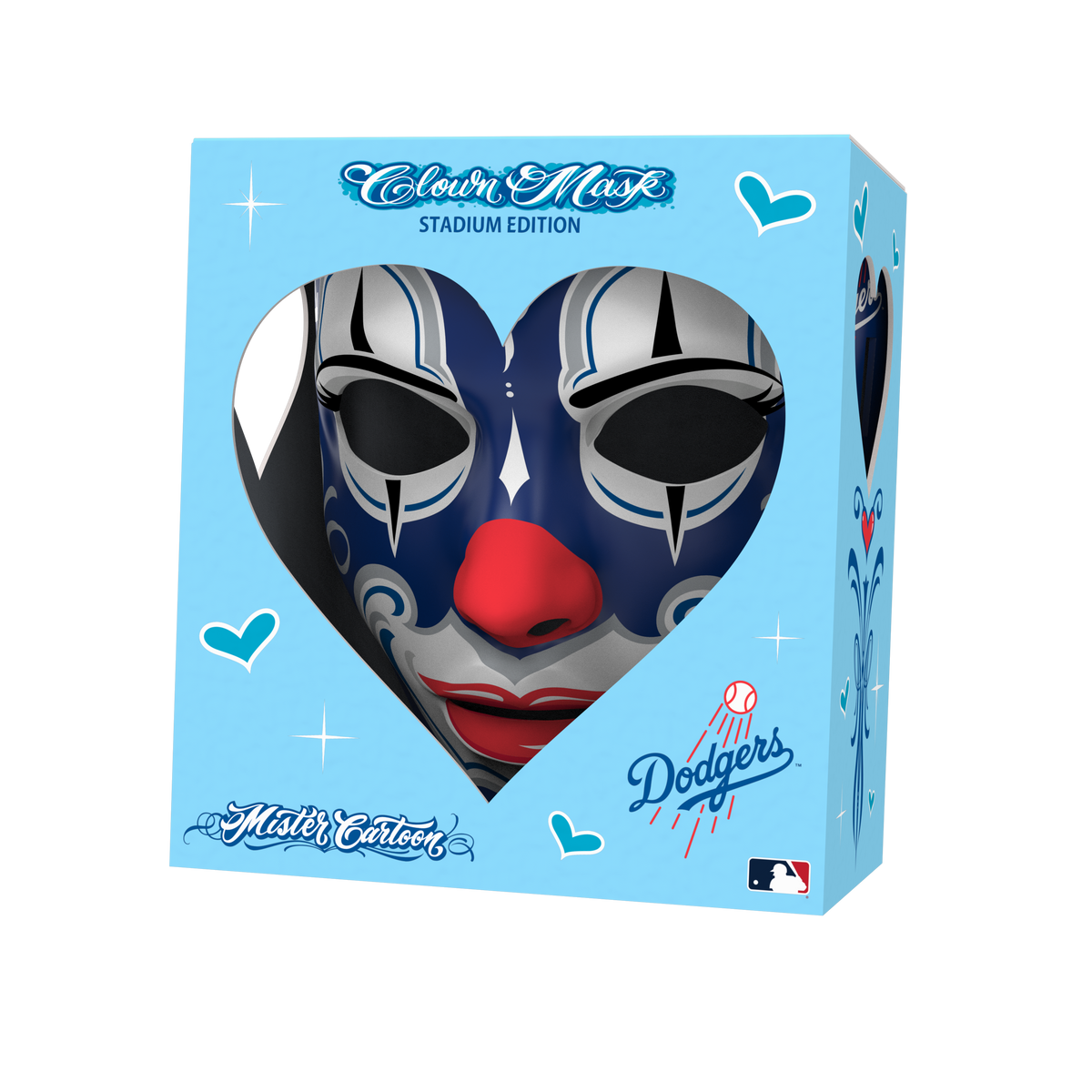 ***PRE-ORDER*** Los Angeles Dodgers™ x Mister Cartoon Clown Mask(Heart Edition)