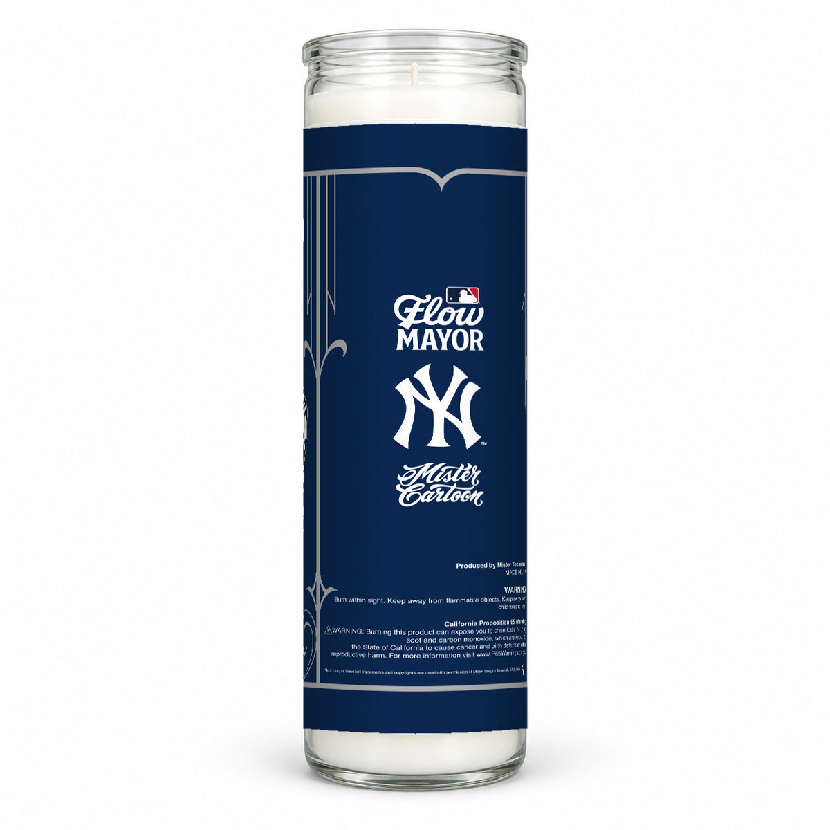 MLB® x Mister Cartoon Flow Mayor Veladora - New York Yankees
