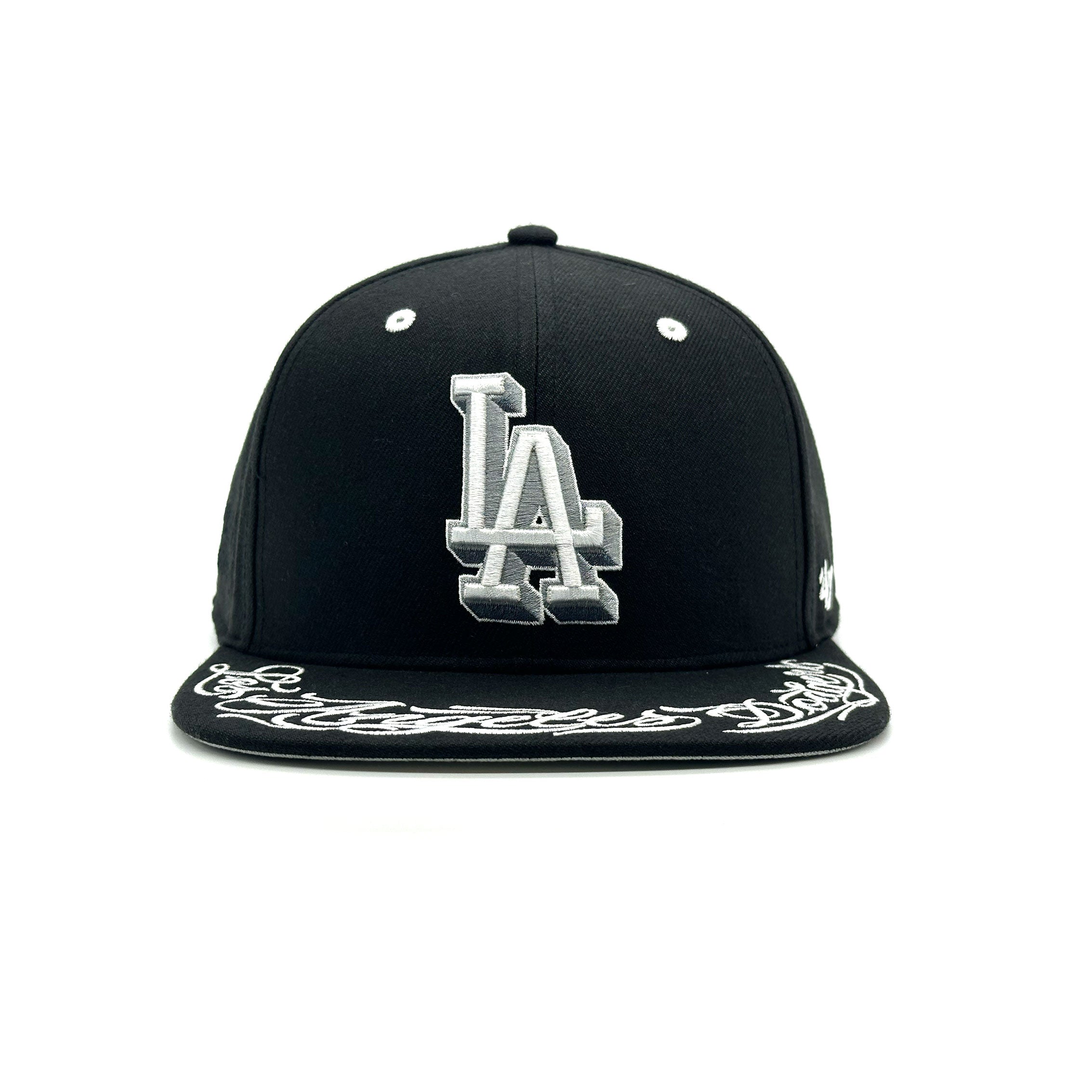 応援グッズ MR CARTOON LA DODGERS 47 QUILL CAP BLACK Shohei Ohtani - LA Dodgers x '47 Captain Cap - Black/White