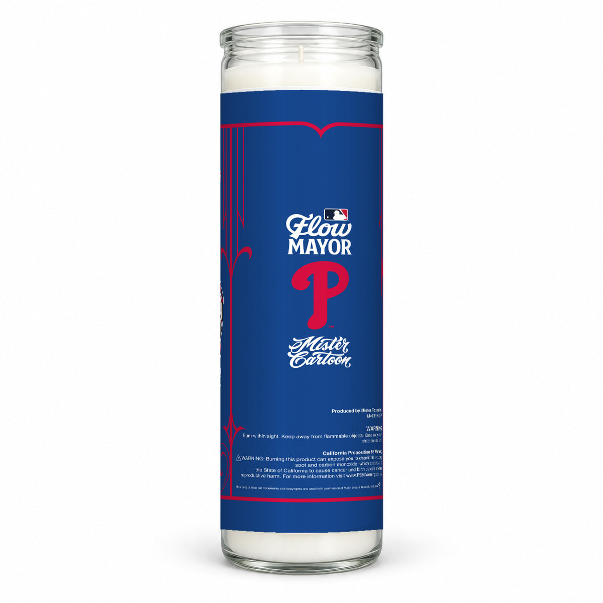 MLB® x Mister Cartoon Flow Mayor Veladora - Philadelphia Phillies