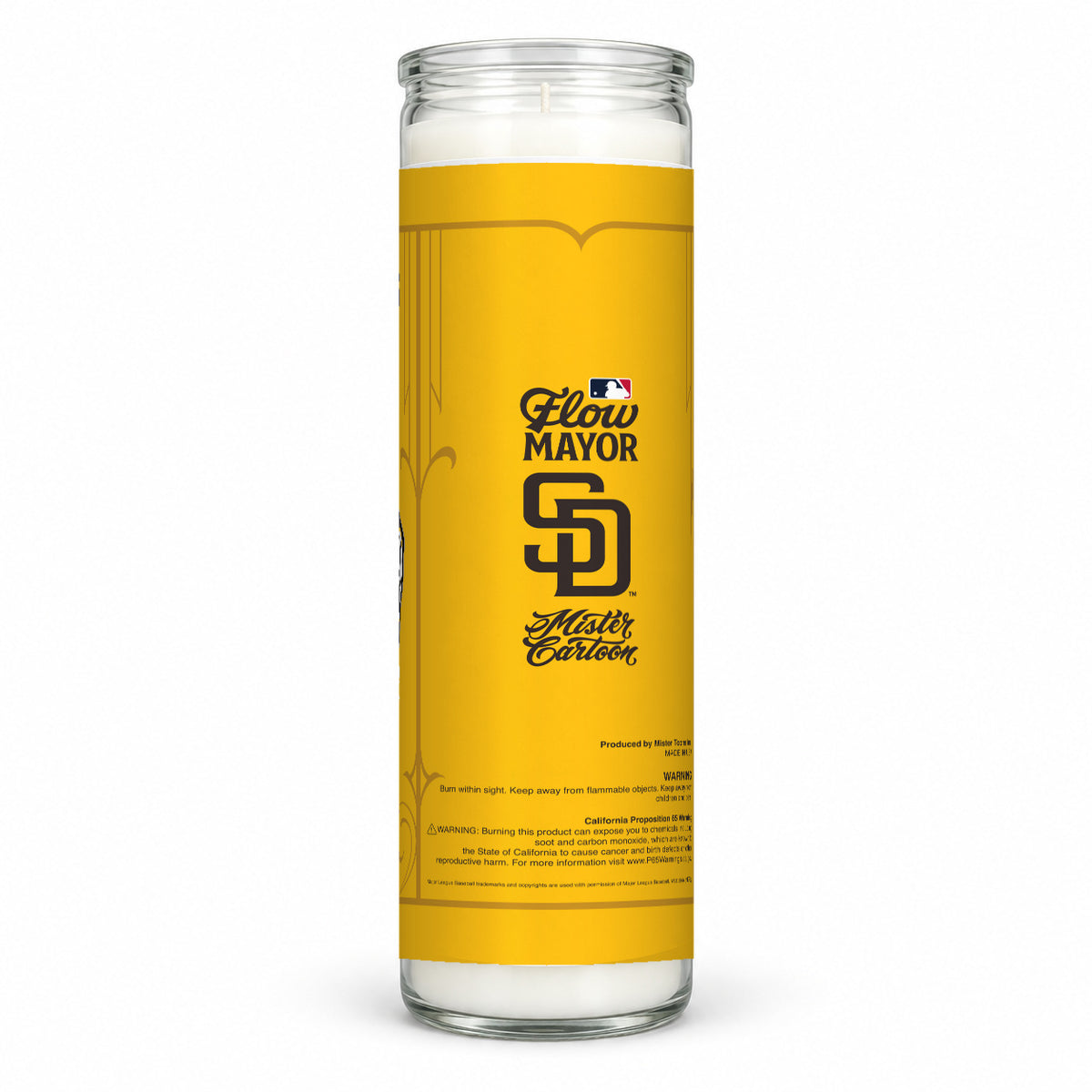 MLB® x Mister Cartoon Flow Mayor Candle - San Diego Padres