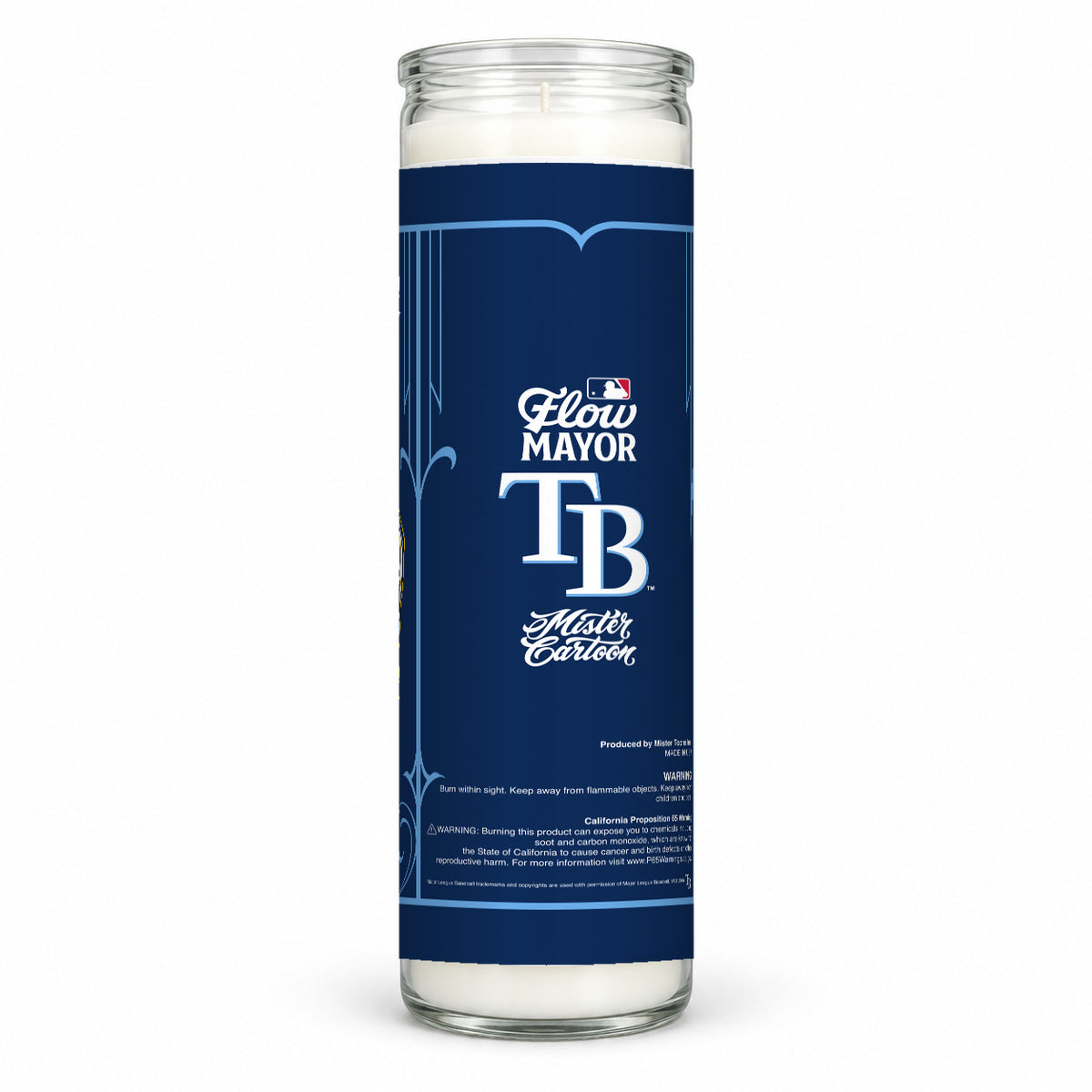 MLB® x Mister Cartoon Flow Mayor Candle - Tampa Bay Rays