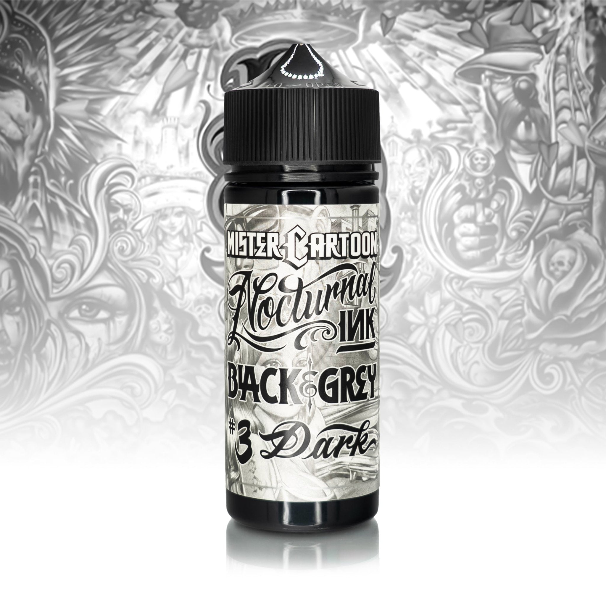 その他 BISHOP X MISTER CARTOON NOCTURNAL INK Bishop x Mister Cartoon Nocturnal Ink – Black & Grey 4 oz Ink Set