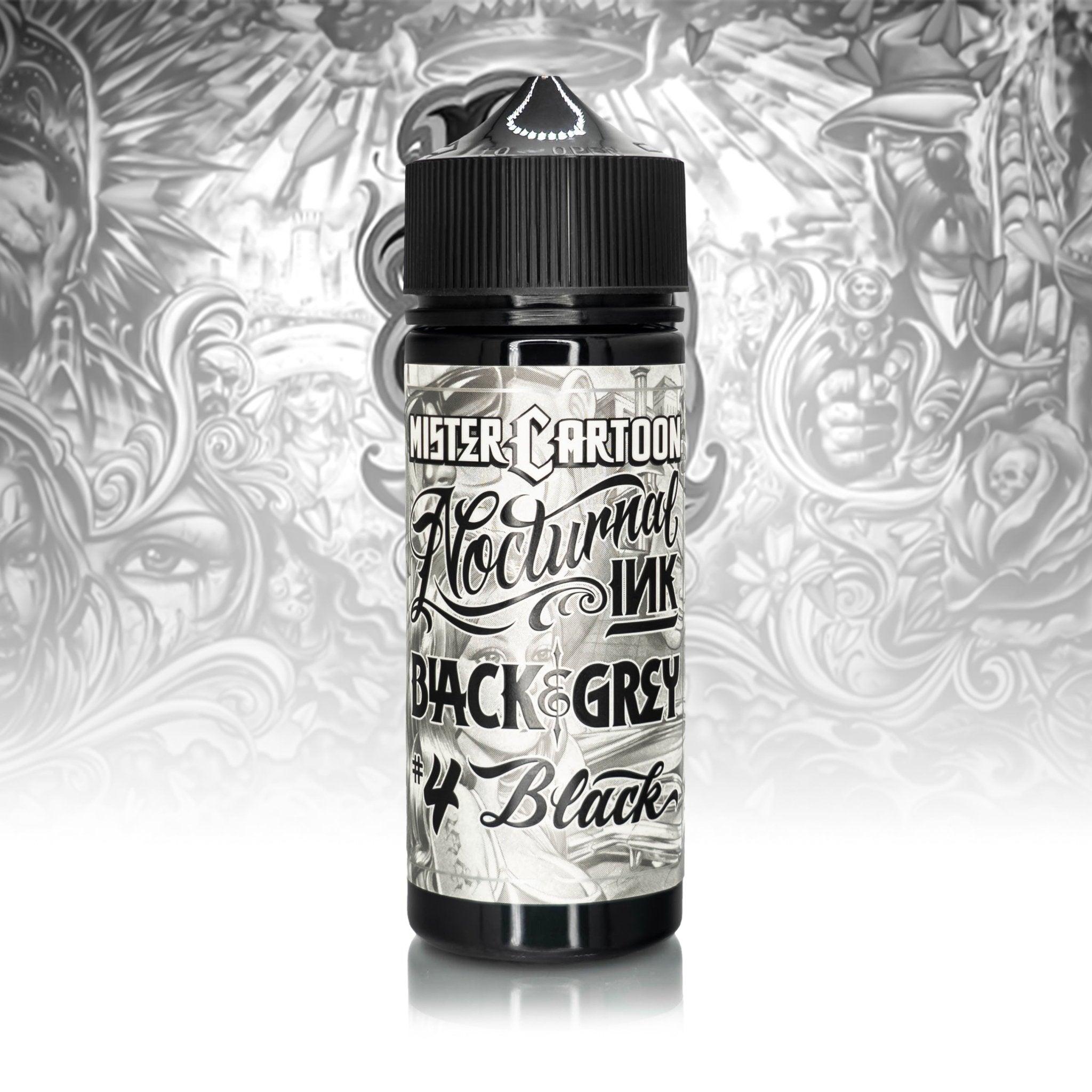 その他 BISHOP X MISTER CARTOON NOCTURNAL INK Bishop x Mister Cartoon Nocturnal Ink – Black & Grey 4 oz Ink Set