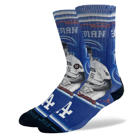 LA Dodgers x Cartoon x Freddie Freeman Stance Crew Socks - Blue - Toons Mart