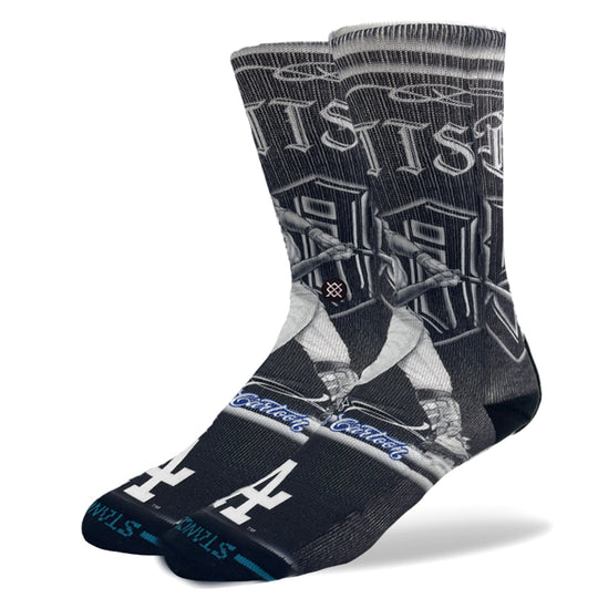 LA Dodgers x Cartoon x Mookie Betts Stance Crew Socks - Black - Toons Mart