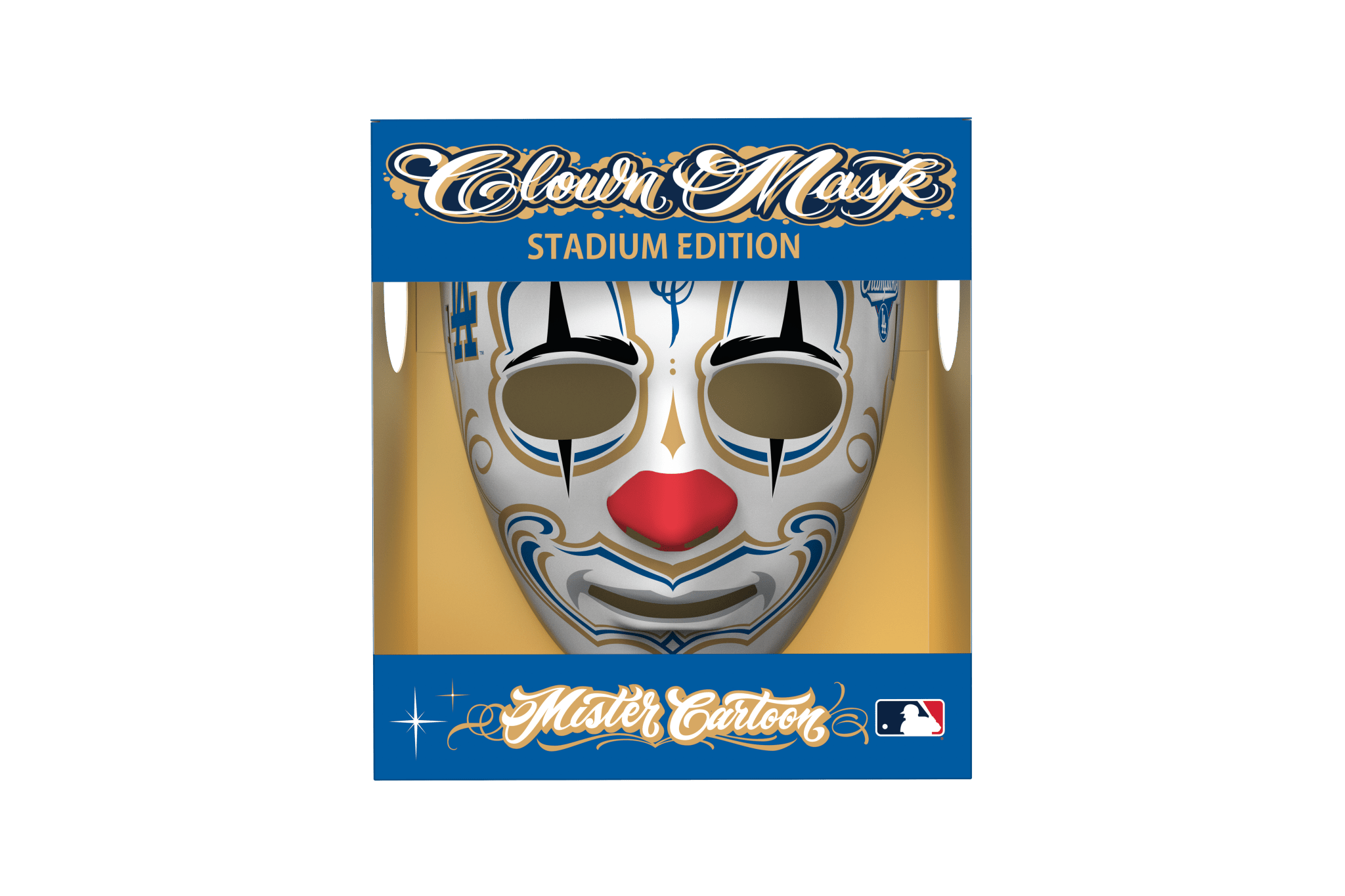 Mister Cartoon Clown Mask - Stadium Edition - World Series 2025 Champions Los Angeles Dodgers - Toons Mart