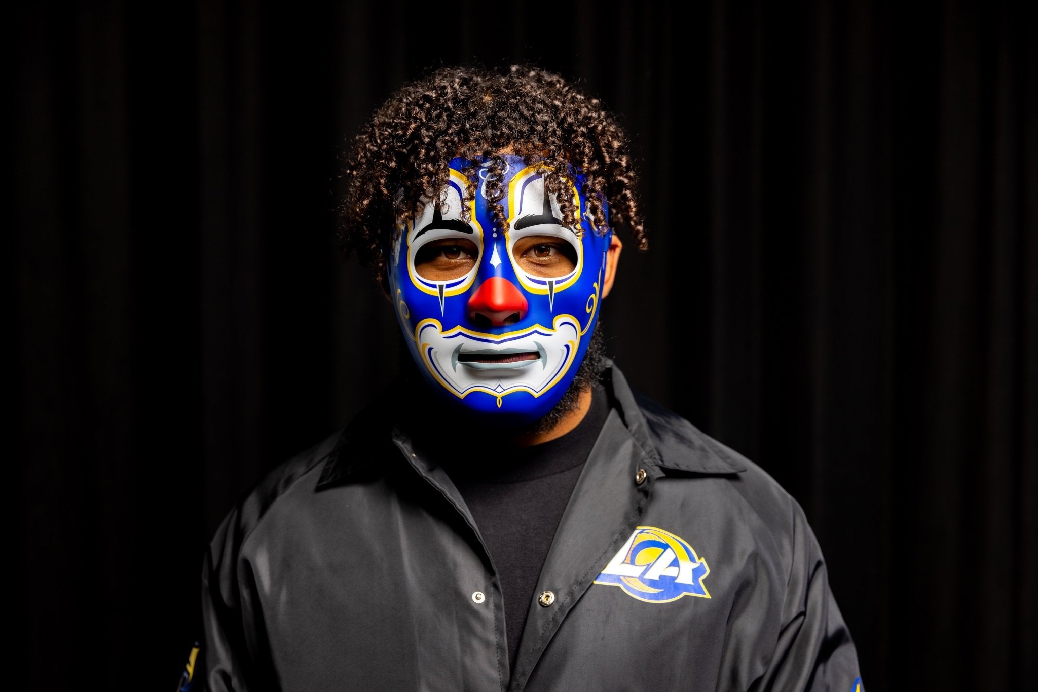 Mister Cartoon Clown Mask - Stadium Editions - LA Rams - Toons Mart