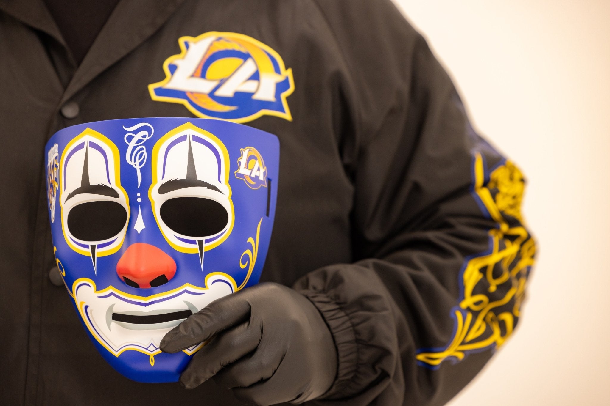 Mister Cartoon Clown Mask - Stadium Editions - LA Rams - Toons Mart