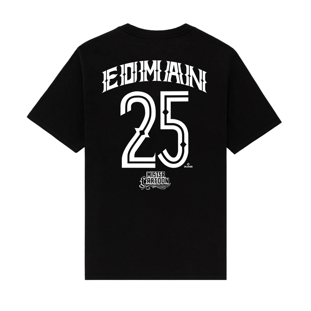応援グッズ MISTER CARTOON DODGERS OHTANI TEE BLACK Shohei Ohtani - LA Dodgers x MC Black T-Shirt – Toons Mart