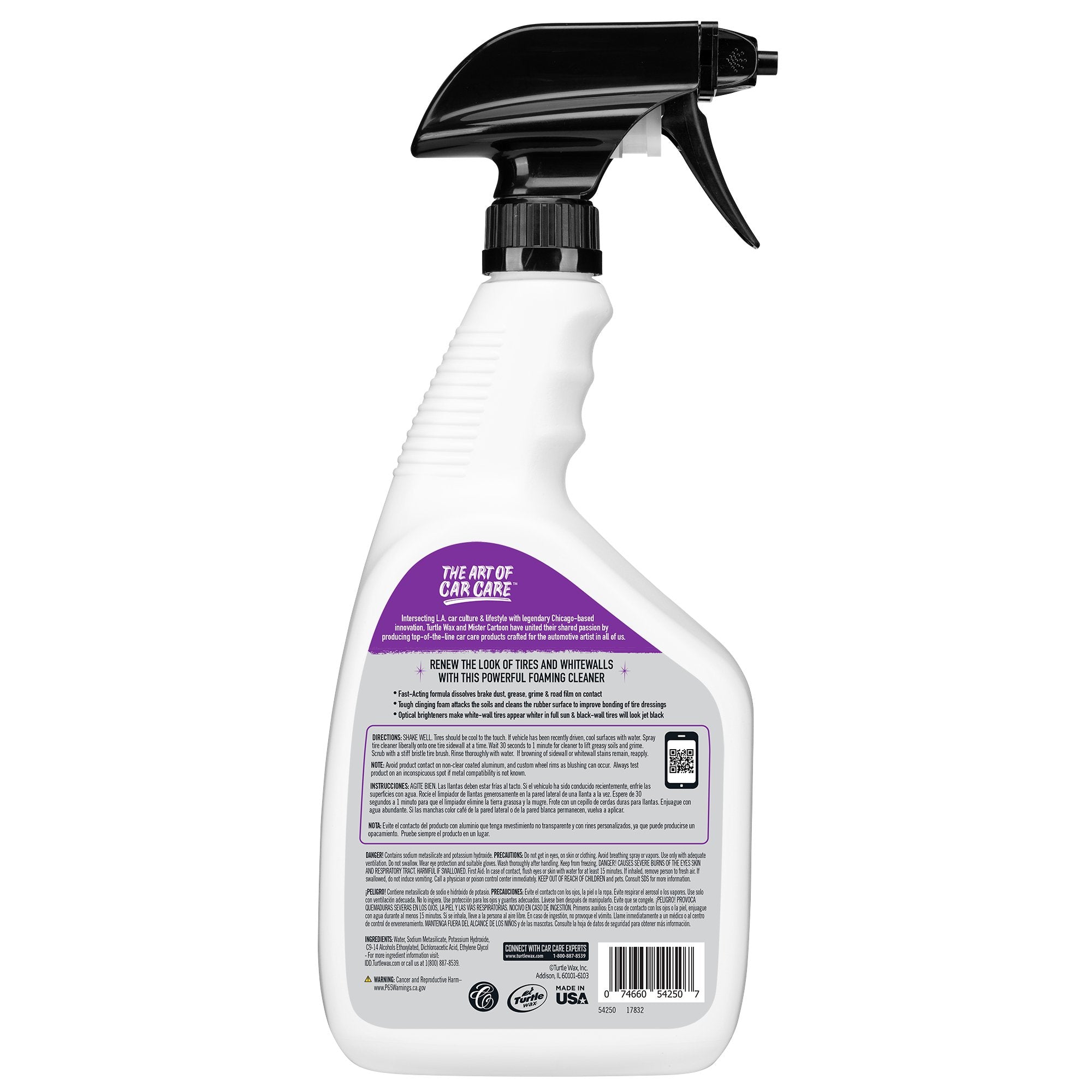 Turtle Wax X Mister Cartoon All Tire Clean & Prep, 32 oz