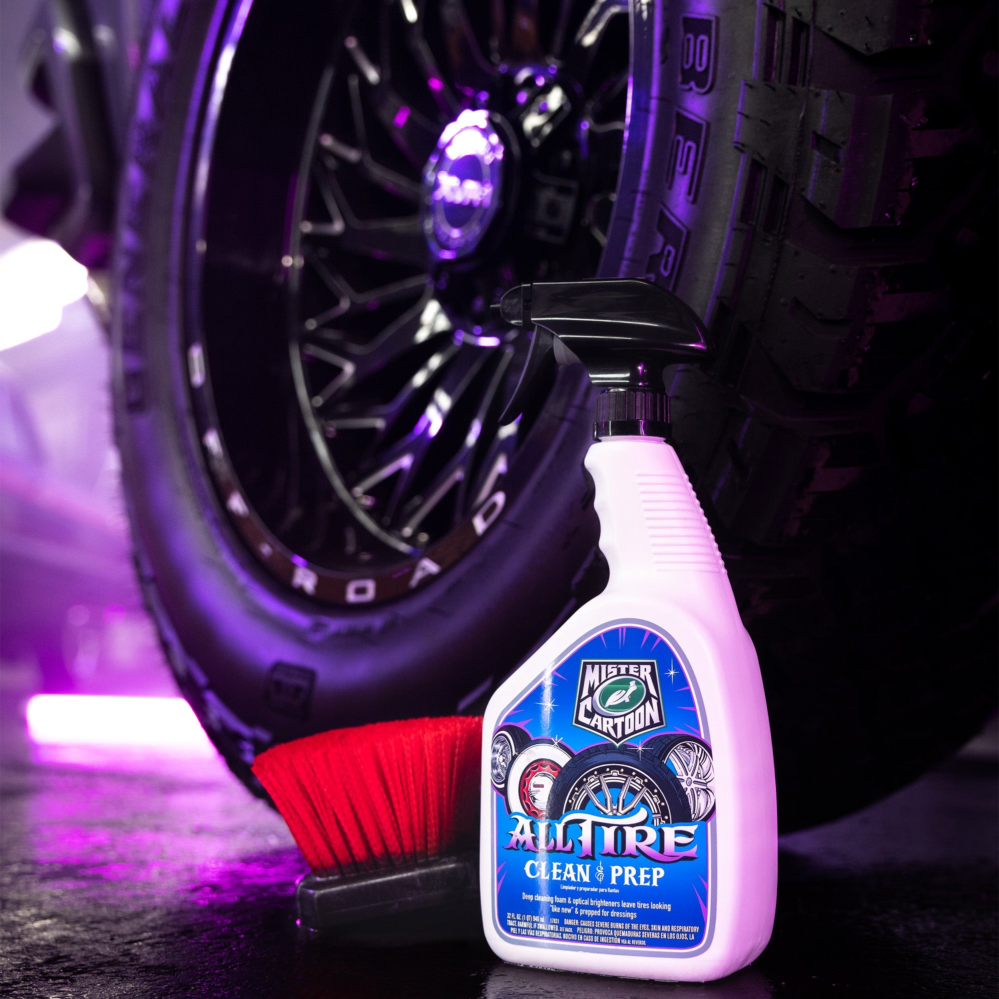 Turtle Wax X Mister Cartoon All Tire Clean & Prep, 32 oz