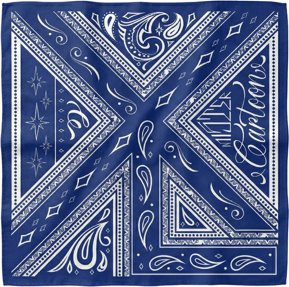 XLARGE x MR.CARTOON BANDANA - BLUE - Toons Mart