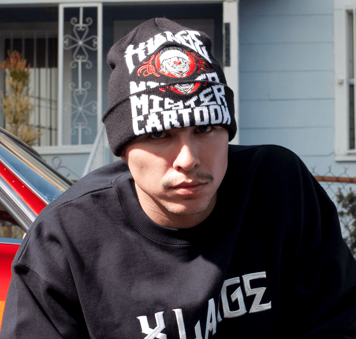 XLARGE x MR.CARTOON CUFF BEANIE - BLACK - Toons Mart