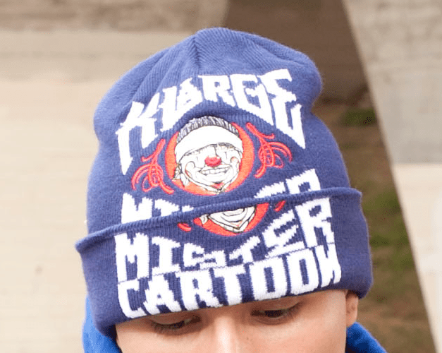 XLARGE x MR.CARTOON CUFF BEANIE - BLUE - Toons Mart