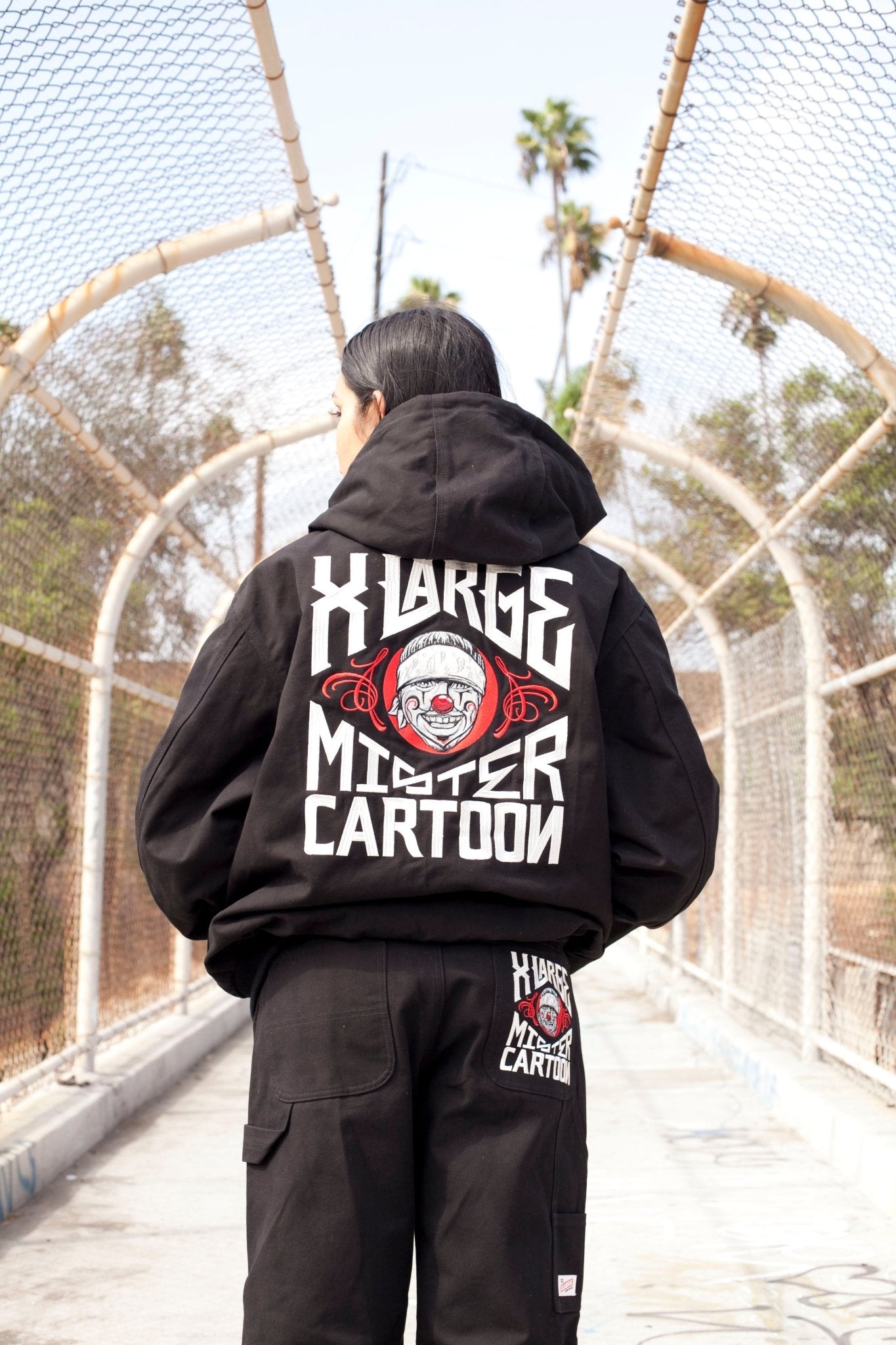 XLARGE x MR.CARTOON HOODED WORK JACKET