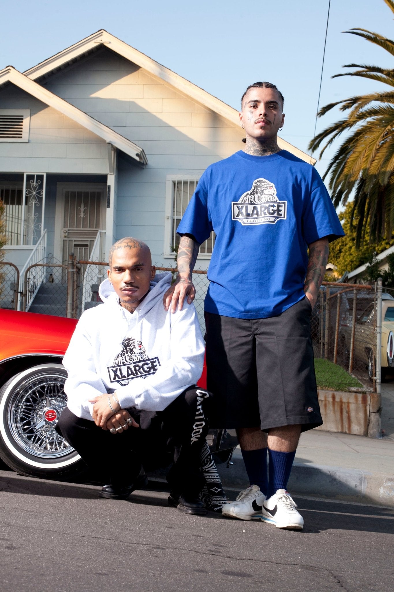 XLARGE x MR.CARTOON OG S/S TEE - BLUE - Toons Mart