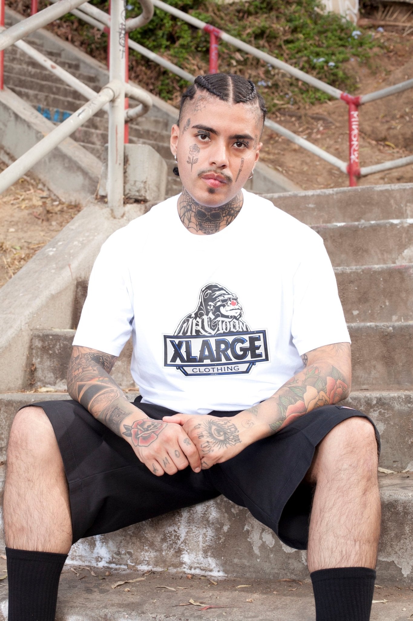XLARGE x MR.CARTOON OG S/S TEE - WHITE - Toons Mart