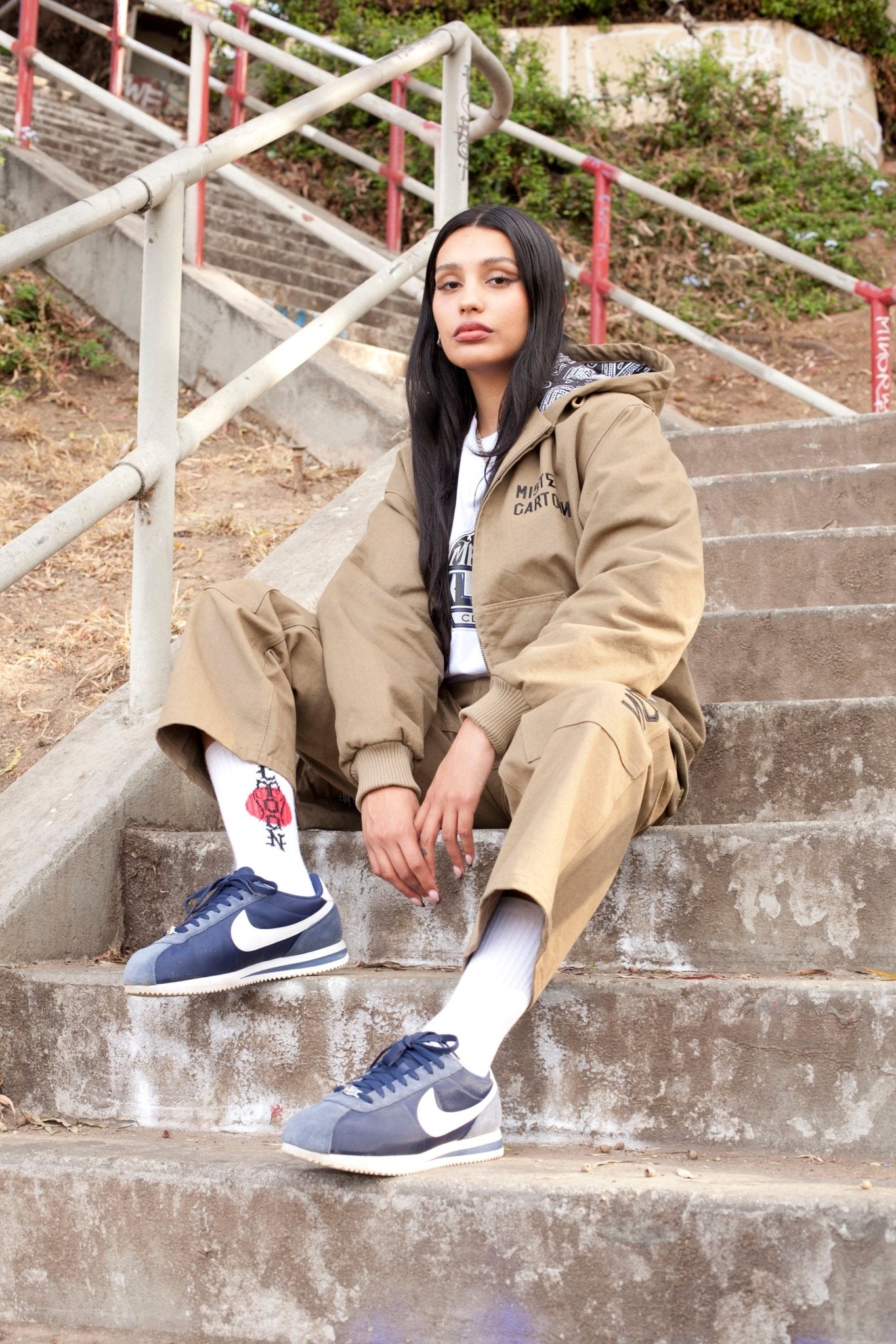 XLARGE x MR.CARTOON SOCKS - WHITE - Toons Mart