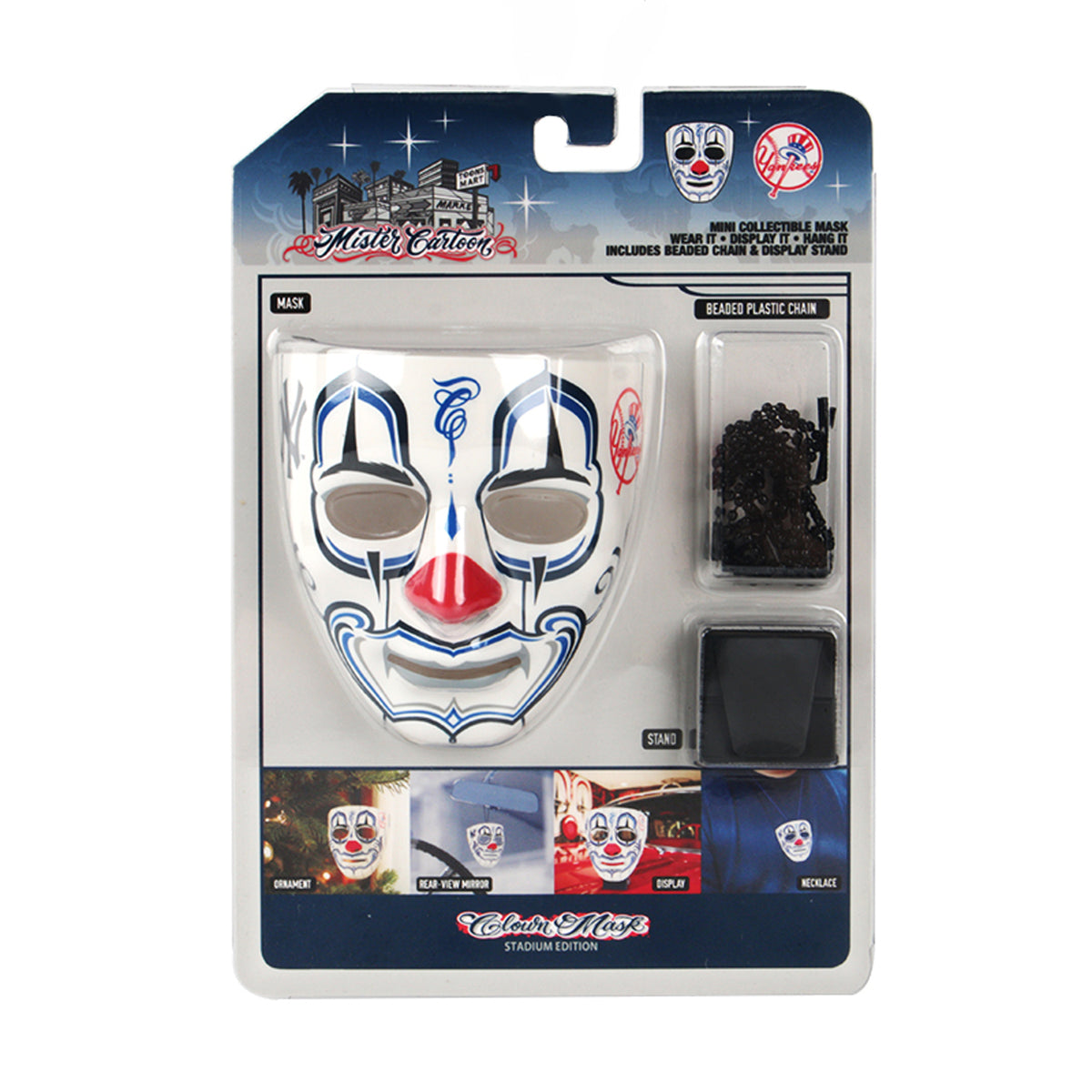 ***PRE_ORDER***MLB® Mister Cartoon Mini Clown Mask - New York Yankees